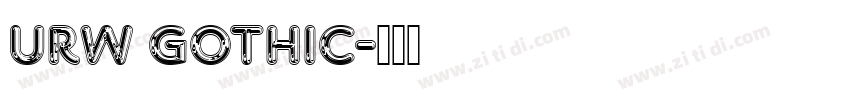 URW Gothic字体转换